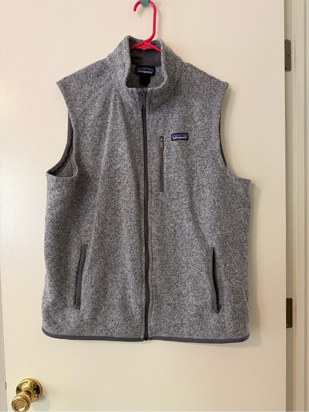 Patagonia Heather Gray Sherpa Fleece Vest